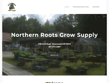 Tablet Screenshot of northernrootsgrowsupply.com